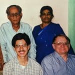 Back row, left to right: Dr. K. V. Ramaktoi and Mrs. K. R. Padmavathi Front row, left to right: Thomas Hitoshi Pruiksma and Glenn J. Pruiksma Photo: Aileen Pruiksma