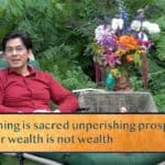 Learning is sacred unperishing prosperity—all / Other wealth is not wealth