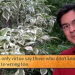 It serves only virtue say those who don’t know—but love / Is friend to wrong too